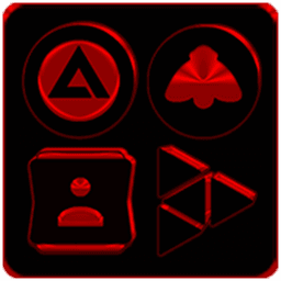 Black and Red Icon Pack v9.0 (Free) icon