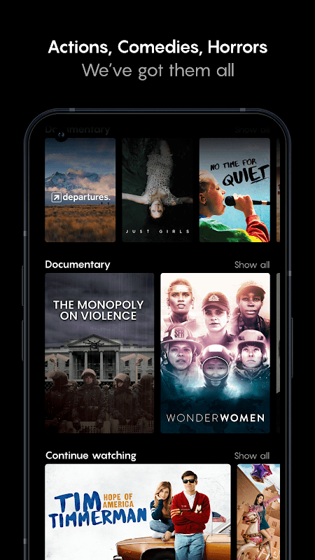 Filmzie – Movie Streaming App screenshot 1