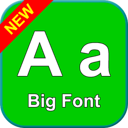 Big font - Enlarge font size icon