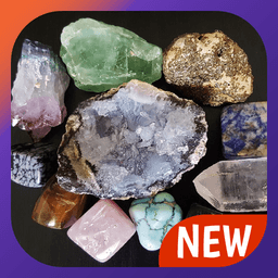 gemstones and crystals, crystals and stones guide icon