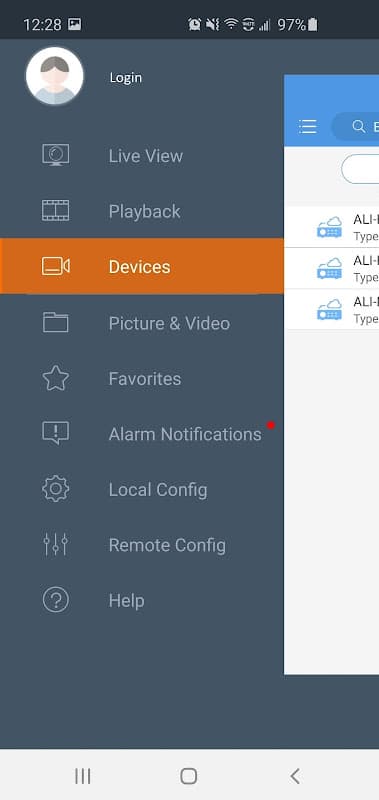 Alibi Vigilant Mobile screenshot 2