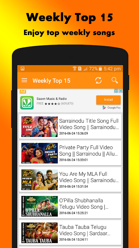 Telugu HD Video Songs screenshot 6