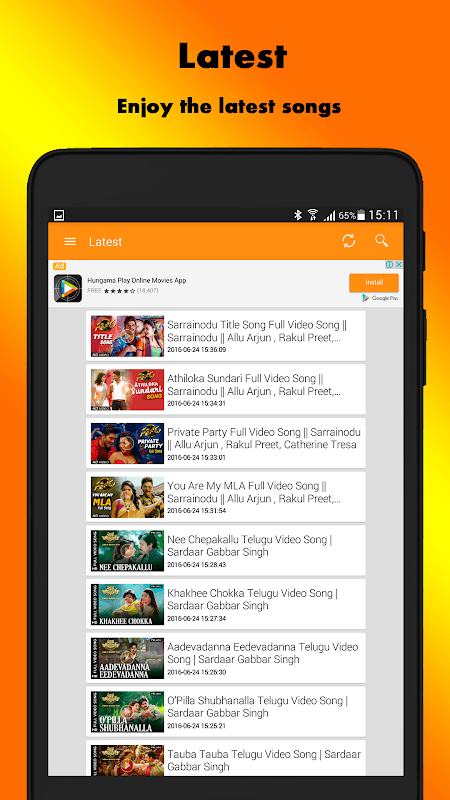 Telugu HD Video Songs screenshot 4