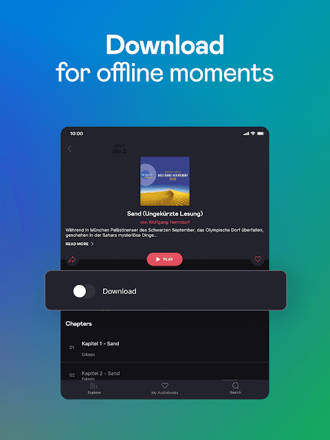 Audiobooks by Deezer screenshot 1