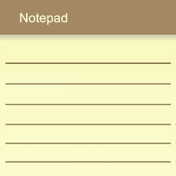 Notepad - simple notes icon