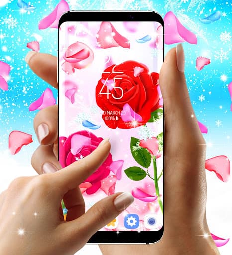Winter rose live wallpaper screenshot 6