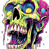 Skull Color, Color by Number icon