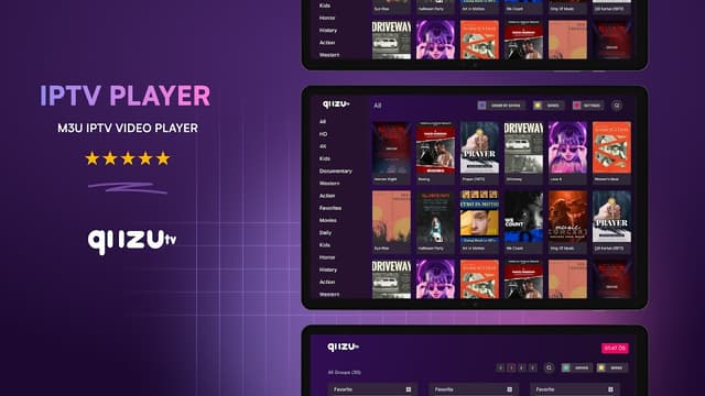 Quzu IPTV Player – stream m3u screenshot 4