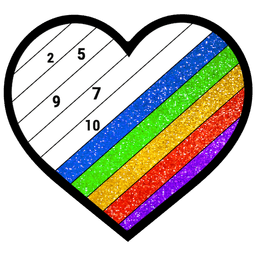 Glitter Color Adult Paint Book icon