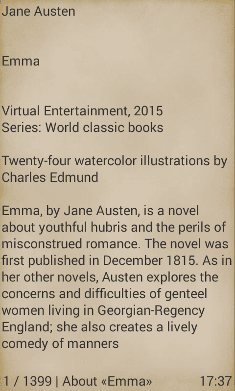 Emma by Jane Austen screenshot 2