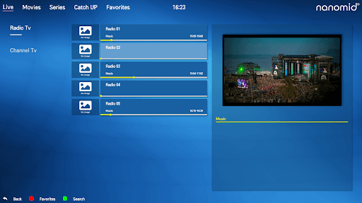 Nanomid IPTV Player screenshot 3