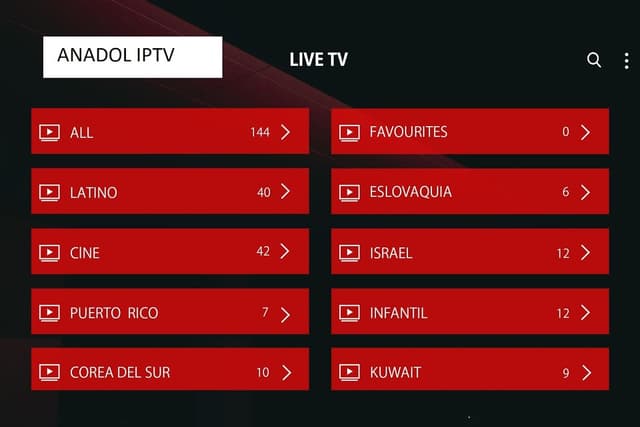 ANADOL IPTV screenshot 1