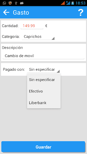 Control de gastos diarios screenshot 6