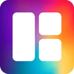 Photo collage, photo frames, p icon