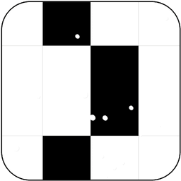 Tap Black Musical Tiles icon