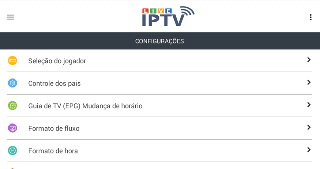 LIVE IPTV BR - CELULAR screenshot 5
