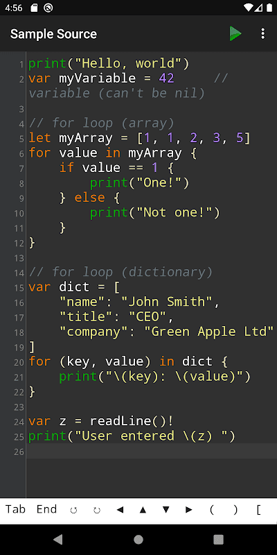 Sedona - Compiler for Swift screenshot 1