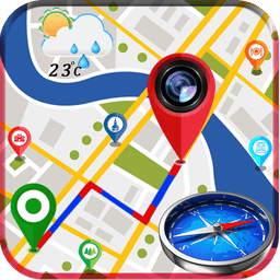 GPS Map Camera - Compass & Navigation icon