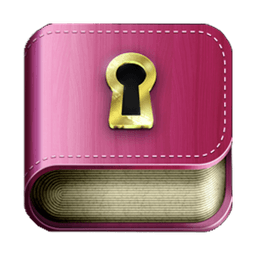 Diary with lock password icon
