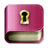 Diary with lock password icon