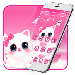Cute Pink Kitty Theme icon