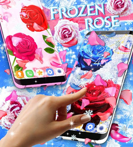 Winter rose live wallpaper screenshot 2