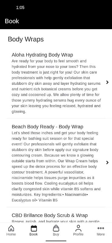 Kalani Day Spa screenshot 2