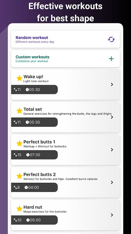 Perfect buttocks&legs workout screenshot 2