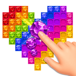 Glow Sort - Jewel Color Puzzle icon
