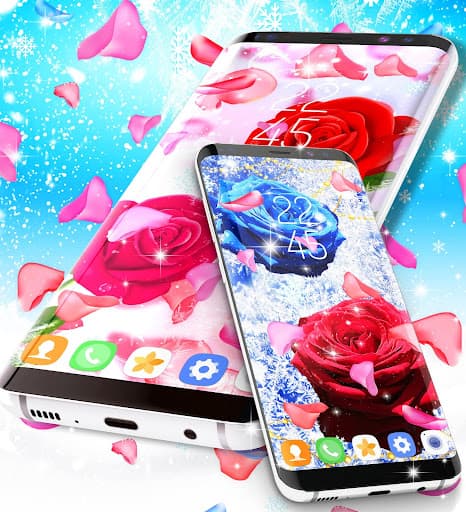 Winter rose live wallpaper screenshot 5