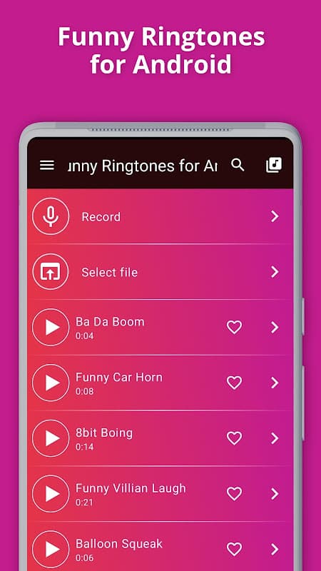 Lustige Klingeltöne für Android screenshot 1