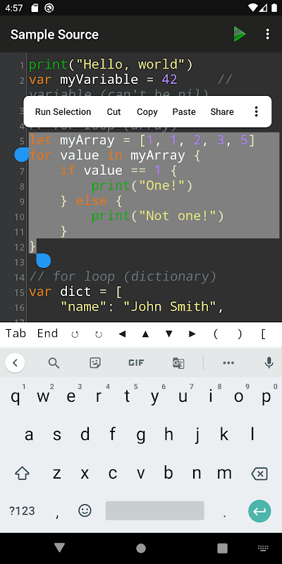 Sedona - Compiler for Swift screenshot 3