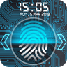 Fingerprint lock screen icon