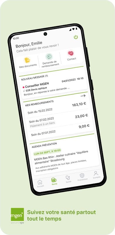 MGEN Mutuelle Espace Personnel screenshot 1