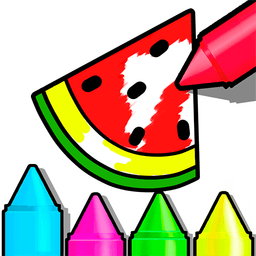 Colouring & drawing kids games icon