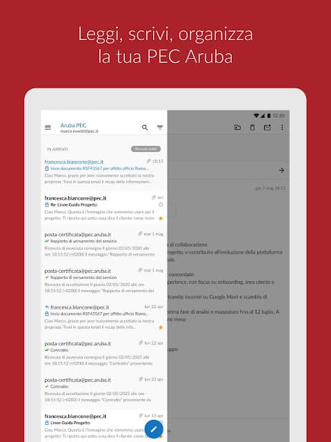 Aruba PEC screenshot 4