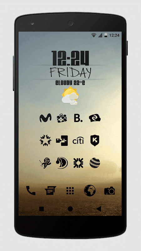 Zwart - Black Icon Pack screenshot 4