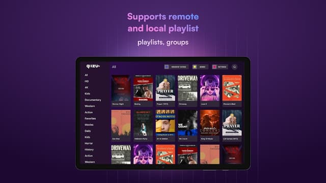 Quzu IPTV Player – stream m3u screenshot 1