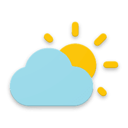 Simple weather & clock widget icon