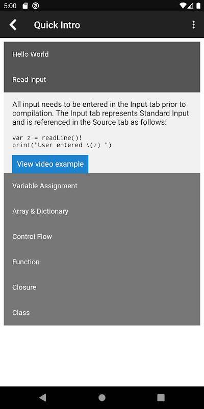 Sedona - Compiler for Swift screenshot 4