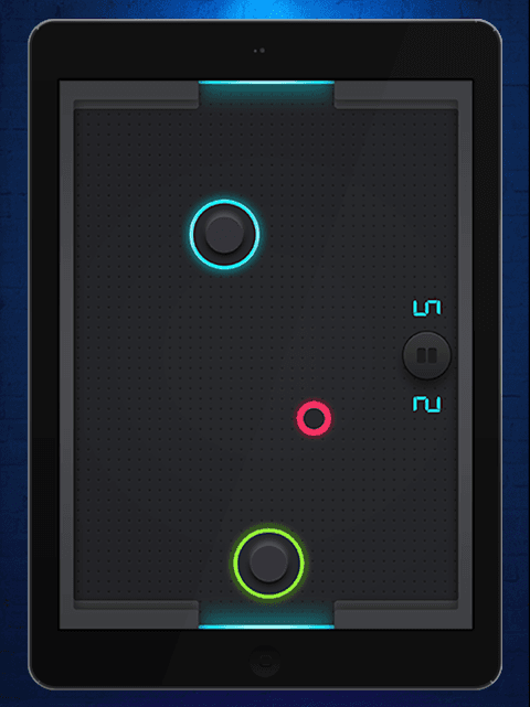Air Hockey Neon Perfect Light screenshot 3
