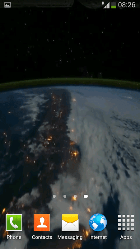 Earth View From Space LWP screenshot 4