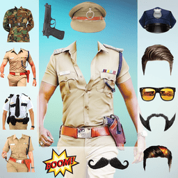 Police Photo Suit 2021 : Women & Men Police Suit icon