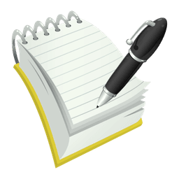 Simple notepad notes icon