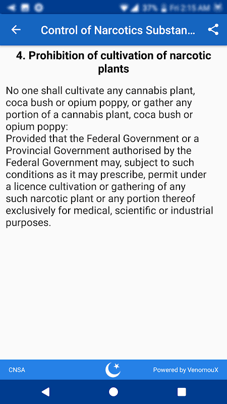 CNSA 1997 - Narcotic Substance screenshot 1