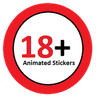 18+ Animated Stickers for What icon