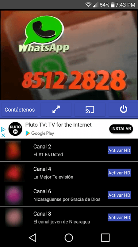 Nica Tv – IPTV Nicaragua – Televisión Digital screenshot 1