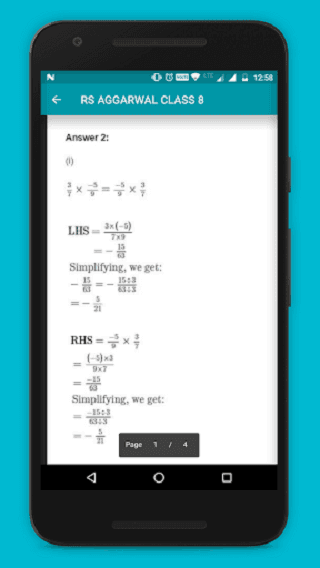 RS Aggarwal Maths Class 10 Solution screenshot 3
