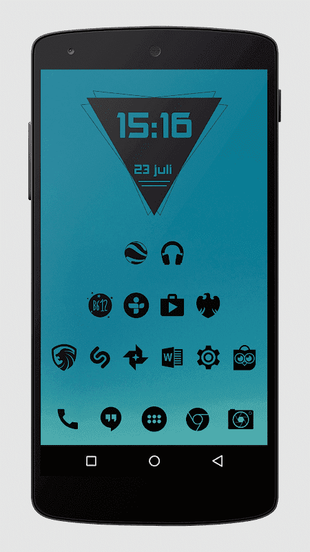 Zwart - Black Icon Pack screenshot 3