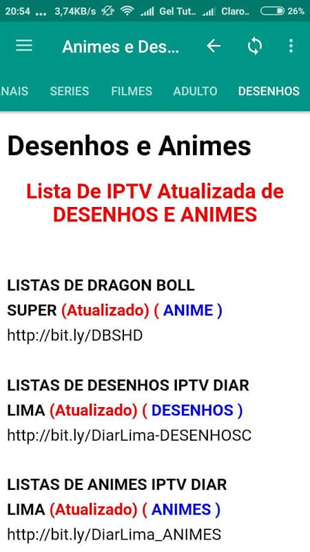 Listas IPTV Grátis 🆓 screenshot 2